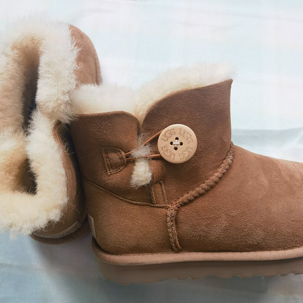UGG Mini Bailey Button Series Snow Boots NWT - image 7